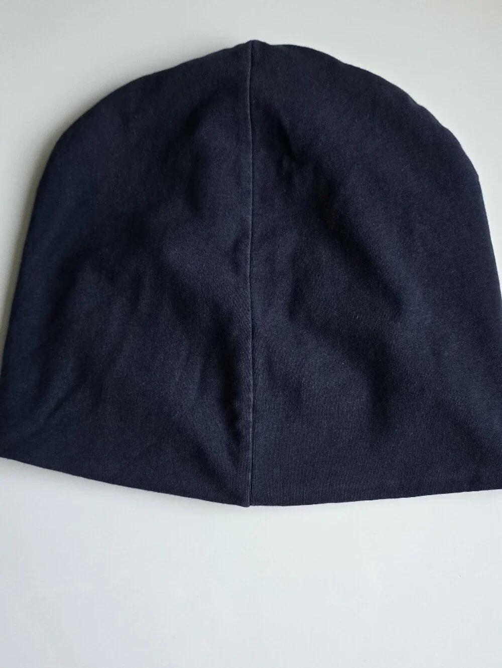 Black & White Striped, Navy Kids Beanie Soft Lightweight